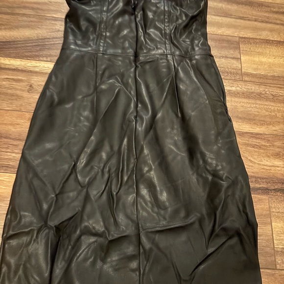 NWT faux leather dress. Size small - Picture 2 of 3